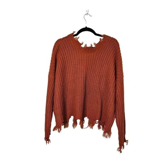 Miracle burnt orange sweater. Size M/L. - Picture 4 of 6